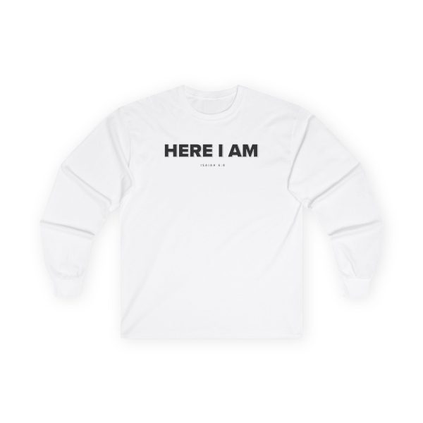 Charlie Kirk Here I am Unisex Ultra Cotton Long Sleeve Tee