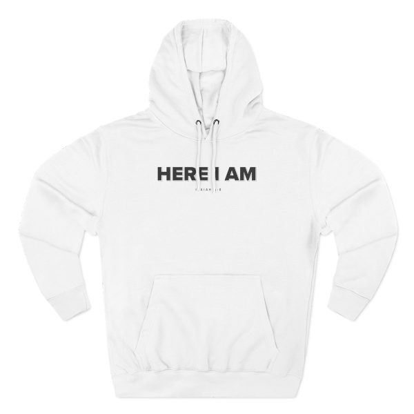 Charlie Kirk Here I am Three-Panel Fleece Hoodie